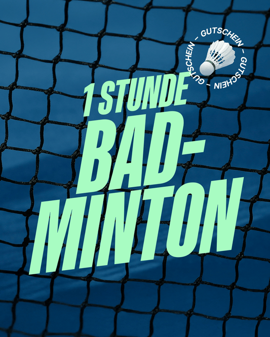 Gutschein - 1h Badminton (Versand als PDF)