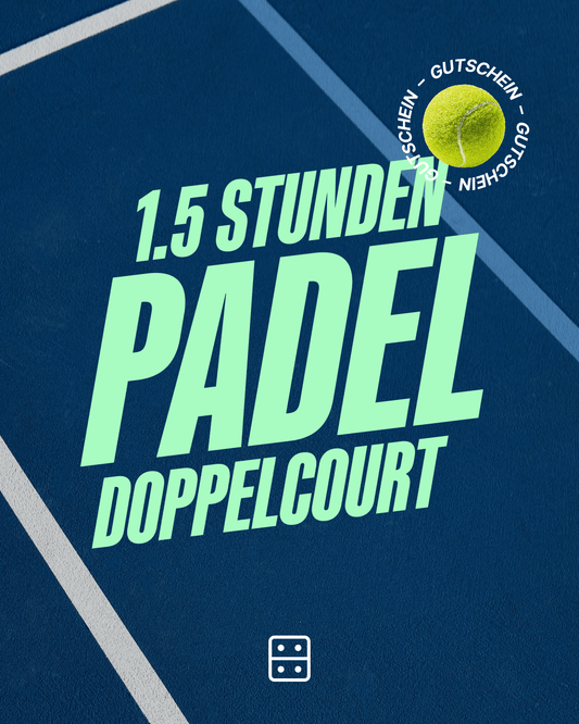 Gutschein - 1,5h Padel Doppelcourt (Versand als PDF)