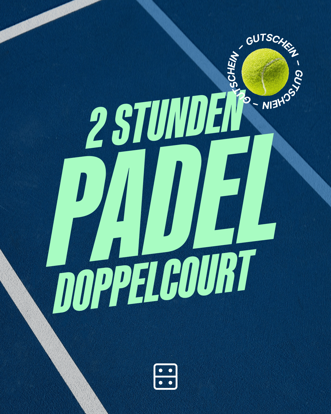 Gutschein - 2h Padel Doppelcourt (Versand als PDF)